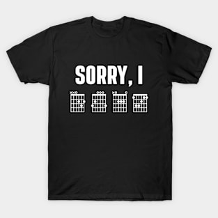 Sorry I DGAF - Funny guitar music T-Shirt